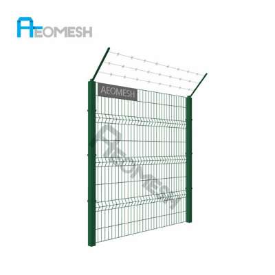 high security pvc or powder coated cheap barbed wire fence for fence wire mesh